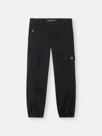 Cargobukser i regular fit med elastiske benender