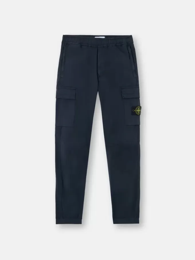 Cargobukser med regular-tapered-fit og lynlåslommer