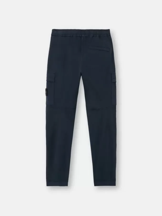 Cargobukser med regular-tapered-fit og lynlåslommer