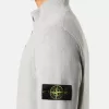 Halv-lynlås sweater med filtkanter