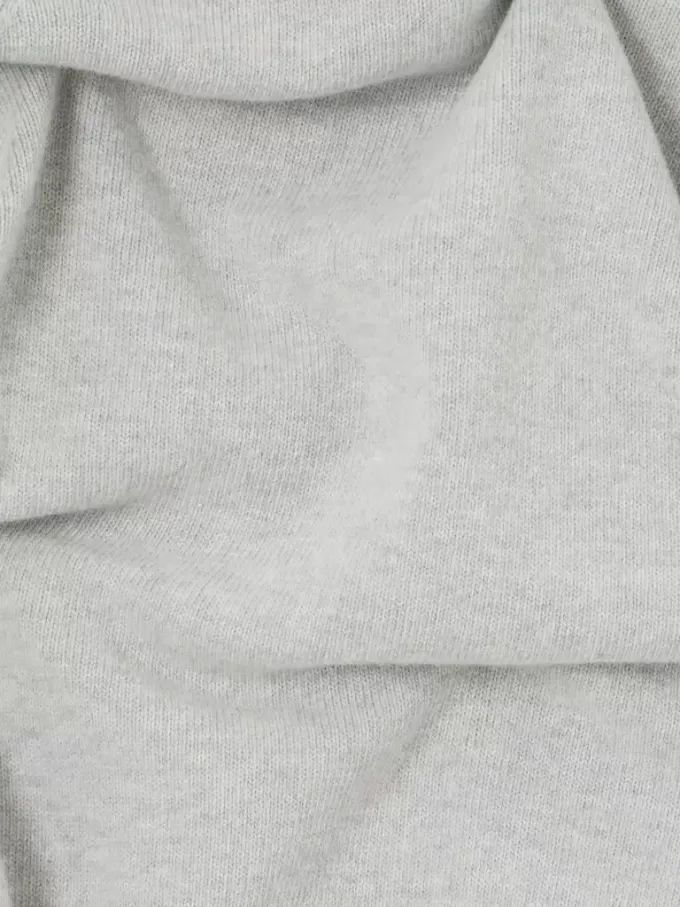 Halv-lynlås sweater med filtkanter