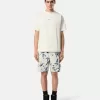 Komfortable cargo-bermudashorts med camouflageprint