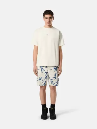 Komfortable cargo-bermudashorts med camouflageprint