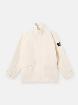 Kort parka med aftageligt for og albueplaster