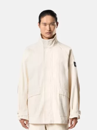 Kort parka med aftageligt for og albueplaster