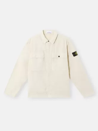 Overshirt med komfortabel pasform, brystlommer og trykknaplukning