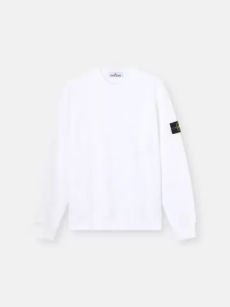 Regular-fit sweatshirt med rund hals og elastiske manchetter