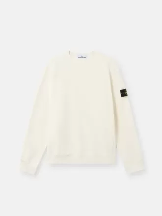Regular fit sweatshirt med rund hals og ribkant