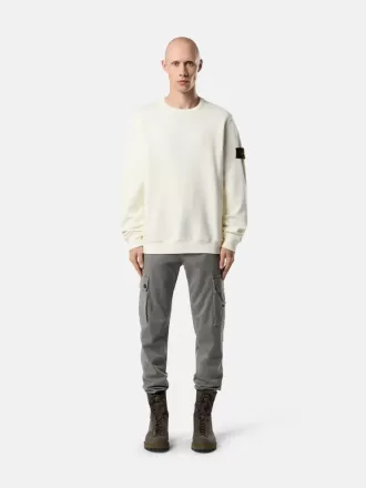 Regular fit sweatshirt med rund hals og ribkant