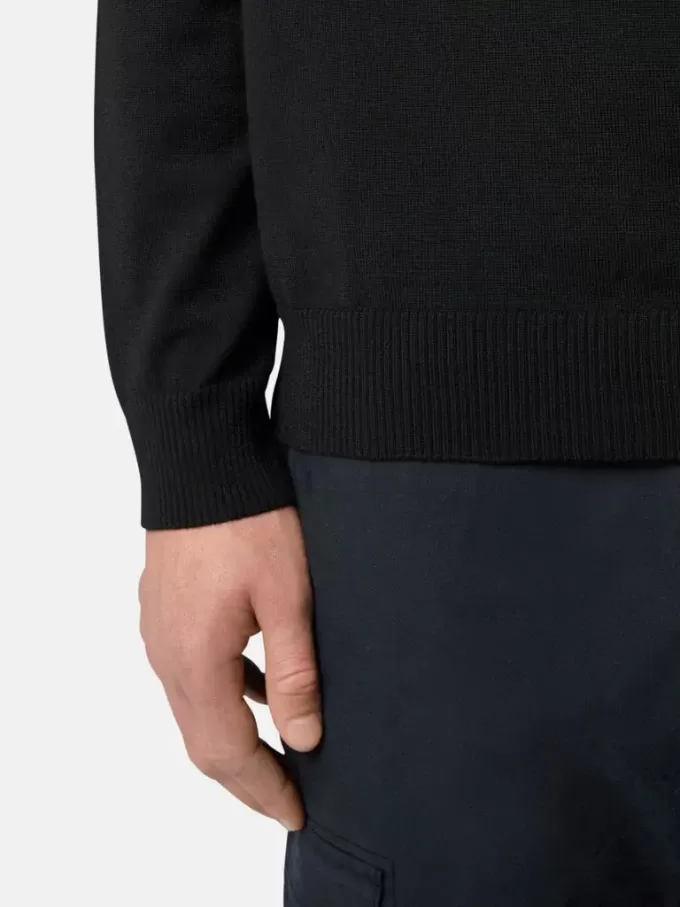 Rullekravesweater med hævede sømdetaljer