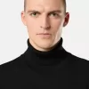 Rullekravesweater med ribkant