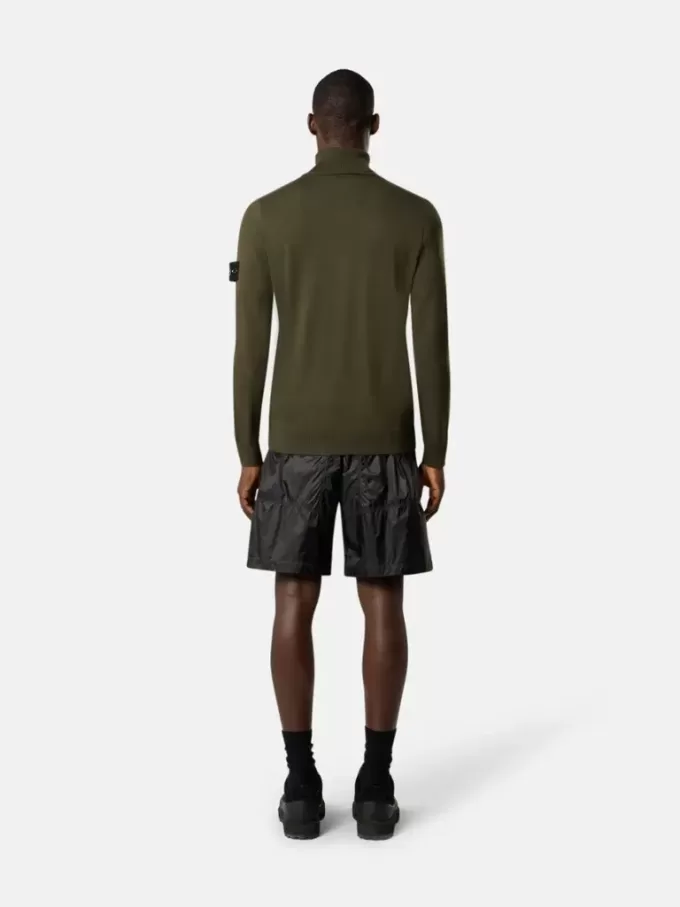 Rullekravesweater med ribkant