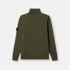 Rullekravesweater med ribkant