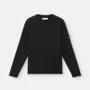 Rullekravesweater med små rullede detaljer