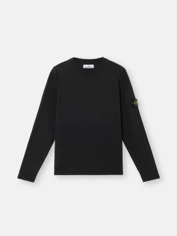 Rullekravesweater med små rullede detaljer