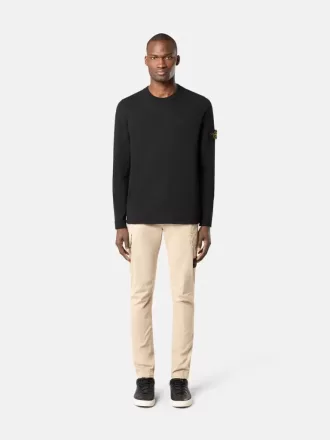 Rullekravesweater med små rullede detaljer