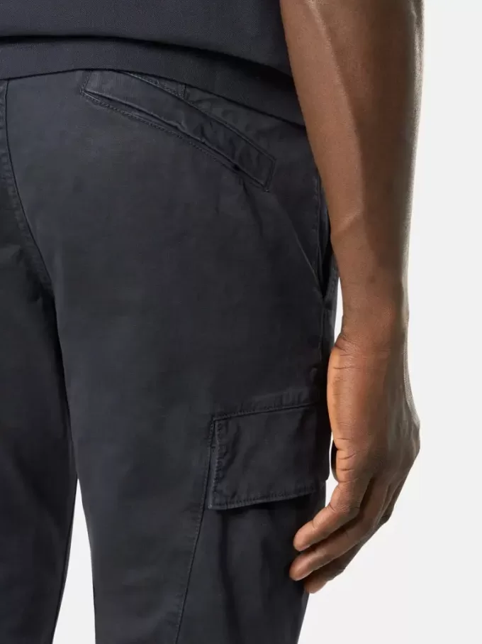 Skinny-fit cargobukser med snaplommer