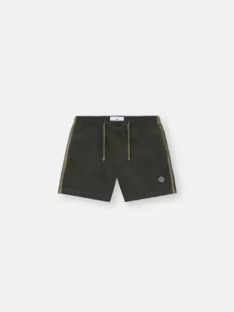 Slim-fit badeshorts med lommer og meshforing