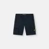 Slim-fit bermuda-shorts med lynlåslommer