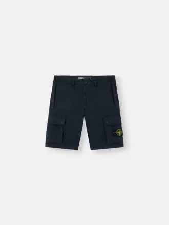 Slim-fit bermuda-shorts med lynlåslommer