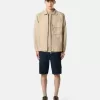 Slim-fit bermuda-shorts med lynlåslommer