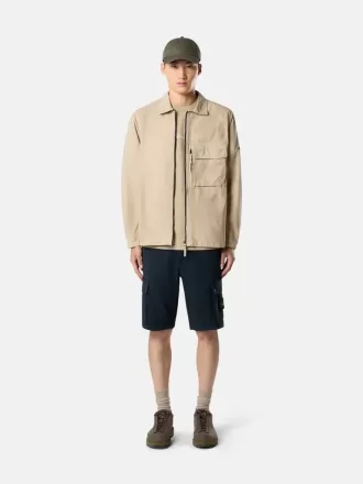 Slim-fit bermuda-shorts med lynlåslommer