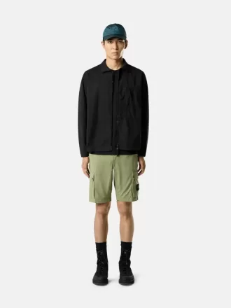 Slim-fit bermuda-shorts med lynlåslommer