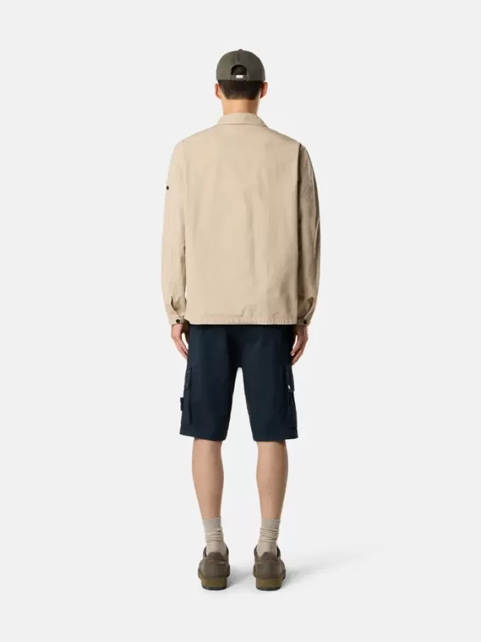Slim-fit bermuda-shorts med lynlåslommer