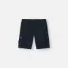 Slim-fit bermuda-shorts med lynlåslommer