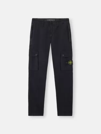 Slim fit cargobukser med lynlåslommer
