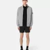 Slim-fit korte badeshorts med lommer
