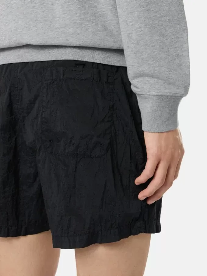 Slim-fit korte badeshorts med lommer