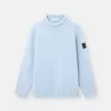Sweater med høj hals og detaljer med omvendte sømme