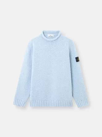 Sweater med høj hals og detaljer med omvendte sømme