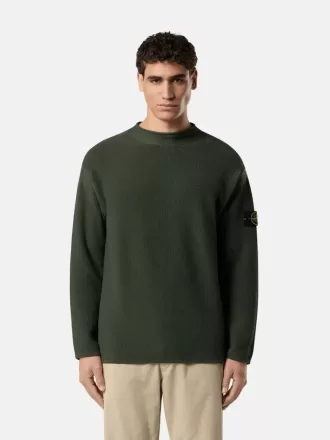 Sweater med høj hals og detaljer med omvendte sømme