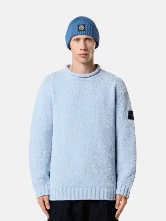 Sweater med høj hals og detaljer med omvendte sømme