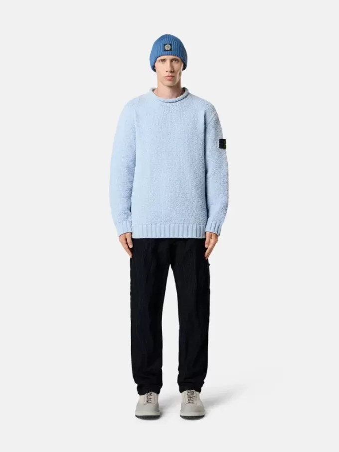 Sweater med høj hals og detaljer med omvendte sømme